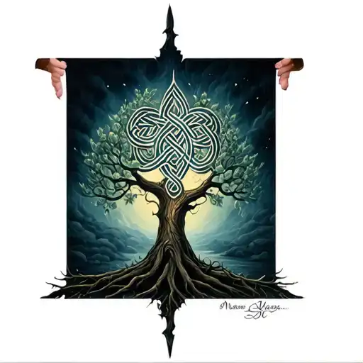 Celtic Knots Into Tree