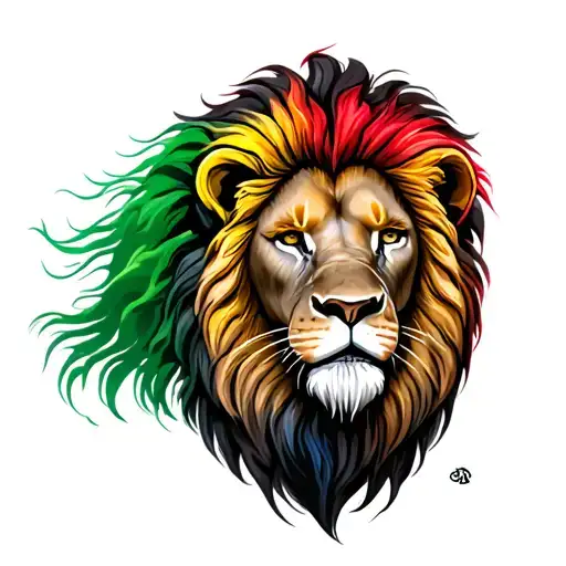 Rasta Lion Head