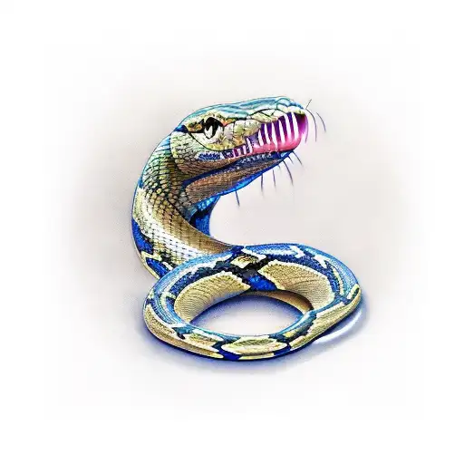 Snake Wraping A Thropy