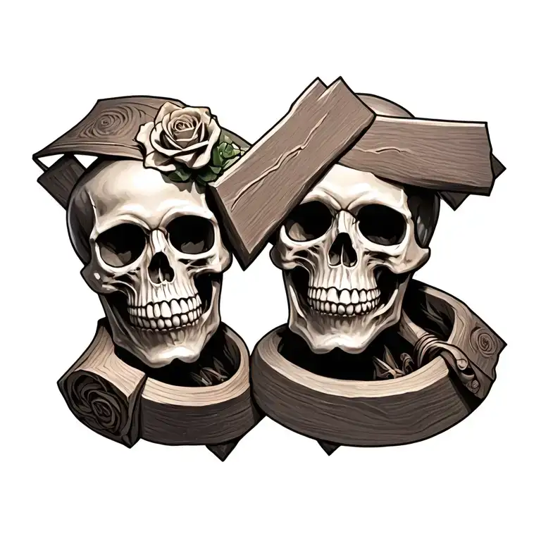 Skulls And Cross Made