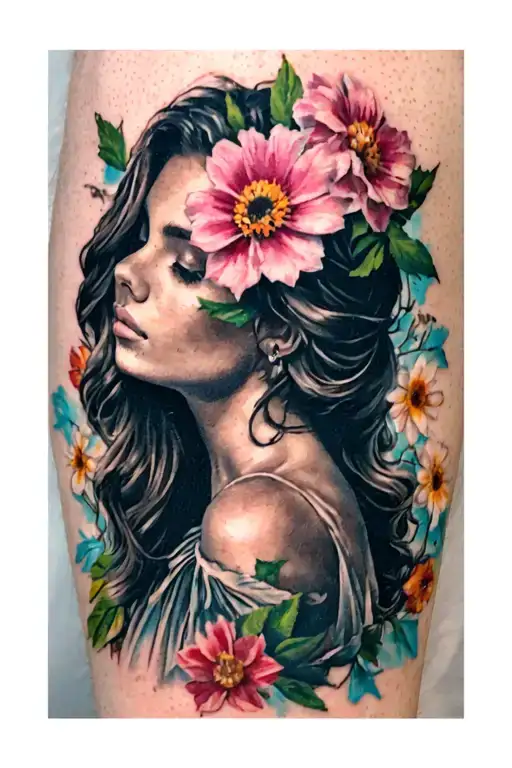 Woman Flowers