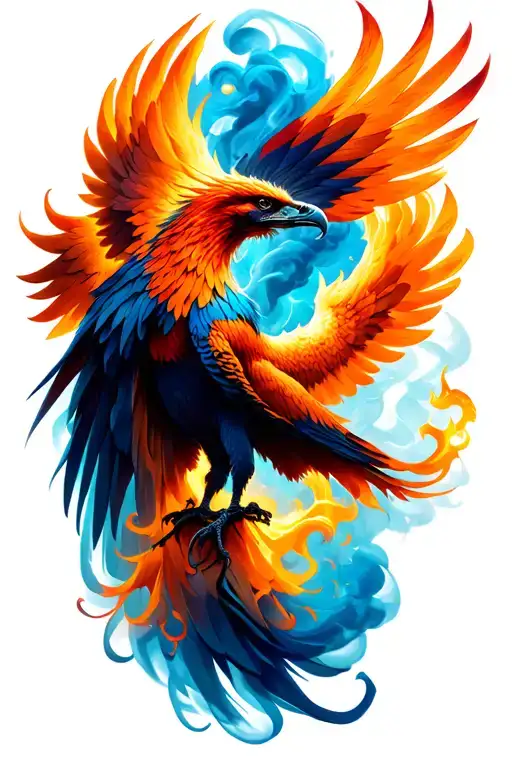 Phoenix And Smoke Rising