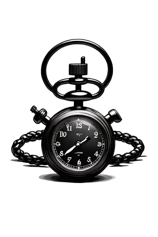 Stop Watch With Heat Beat Line