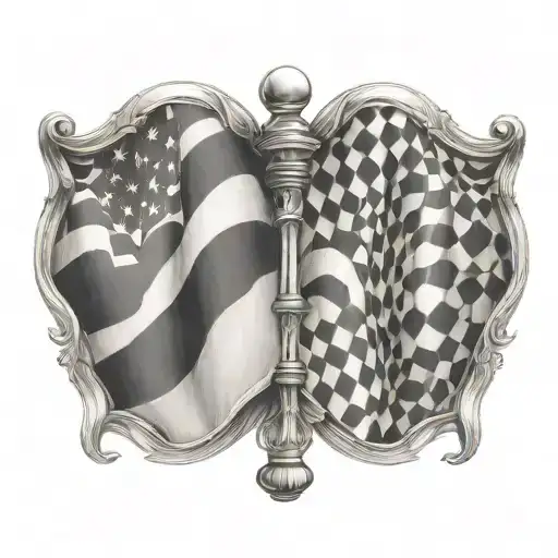 Race Flags Intertwined