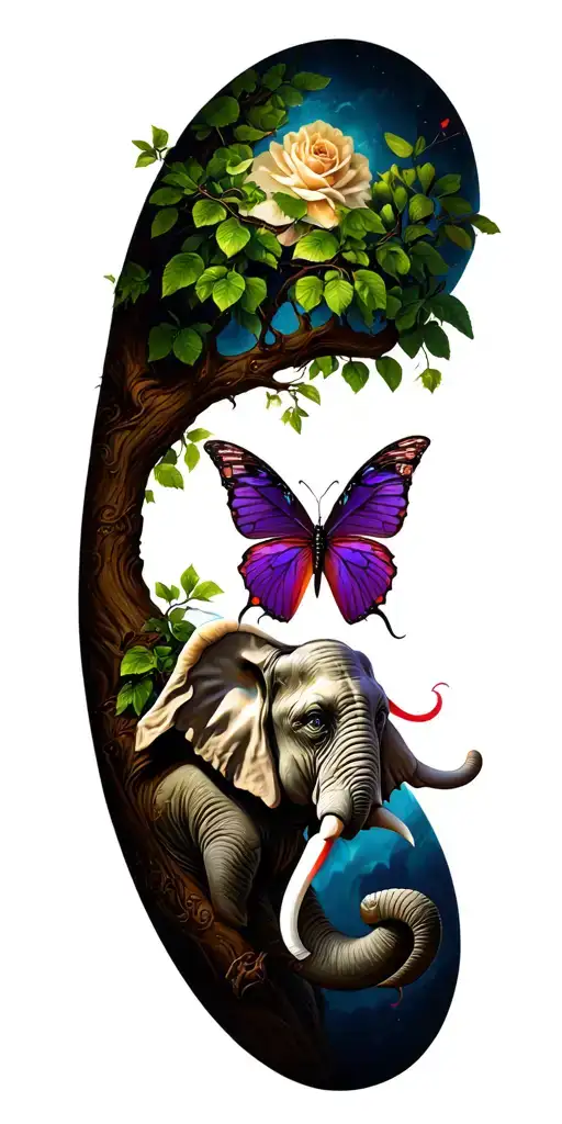 Elephantpoison Tree Medusabutterfly Maleficentsemicolon Joker