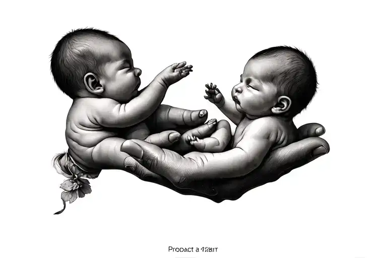 Babies Hand Holding