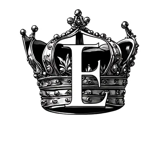 Crown With Letter E