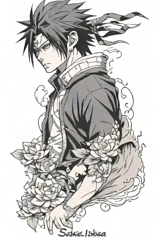 Anime Tattoo Sasuke Uchiha