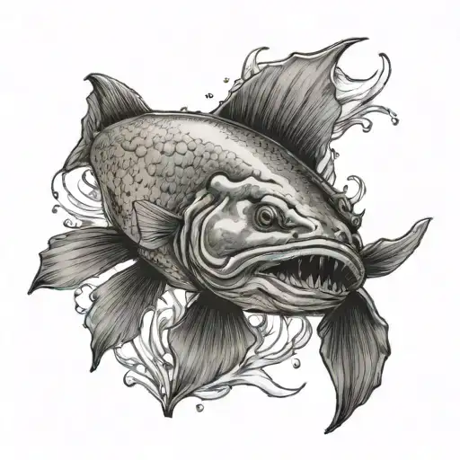 A Catfish Swimming