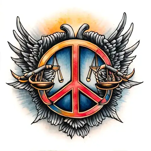 Peace Love Justice Intertwined