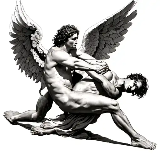 Jacob Wrestling With The Angel