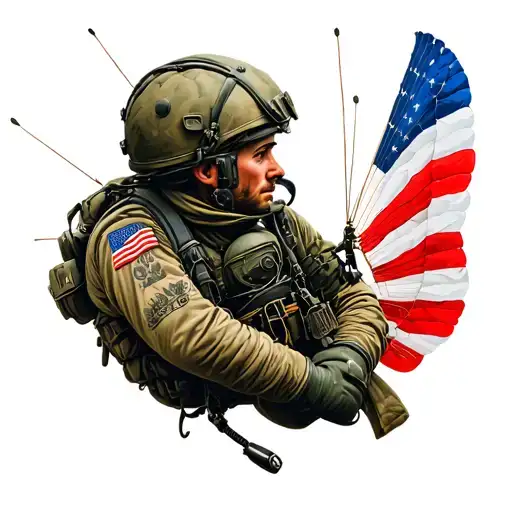 Create A Tattoo With The French Parachutist Military Patent