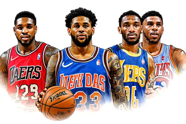 Nba Team Logo Collage