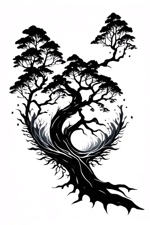 Tree Of Life Tattoo Geometric Design