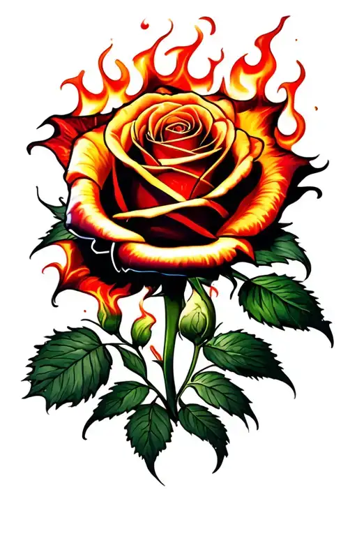 Flaming Rose