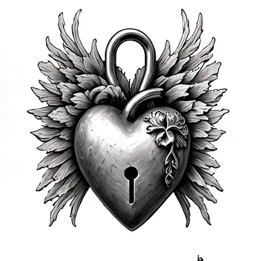 Sacred Heart Shaped Lock