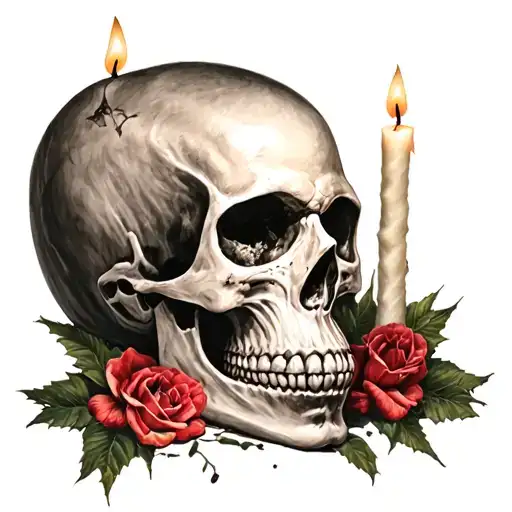 Skull And Candles