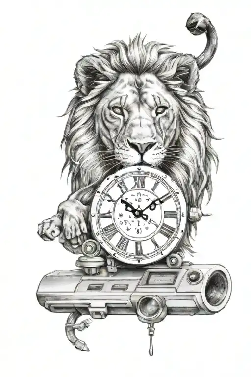 Lion Clock And Playstation Controller Morphing
