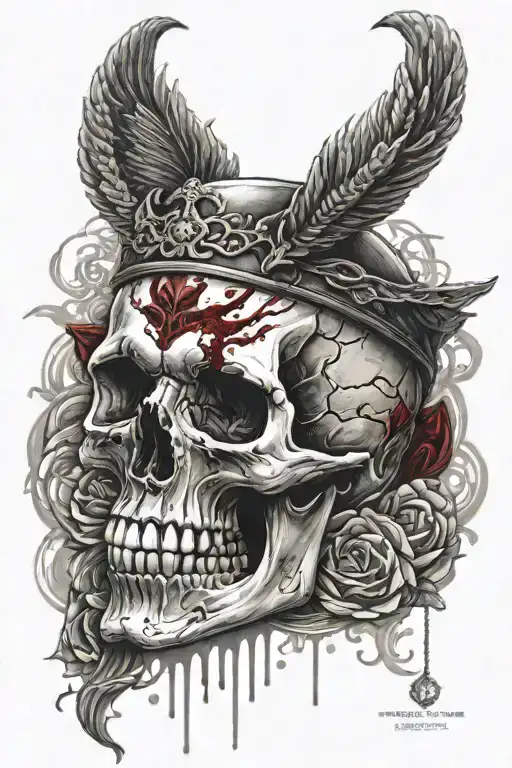 Skull Who Has Blood