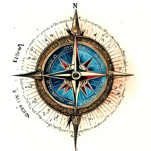 Virgo Woman With Compass