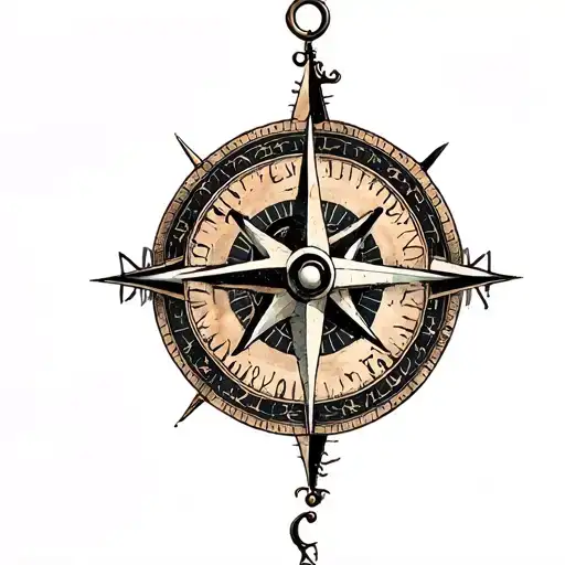 Virgo Woman With Compass