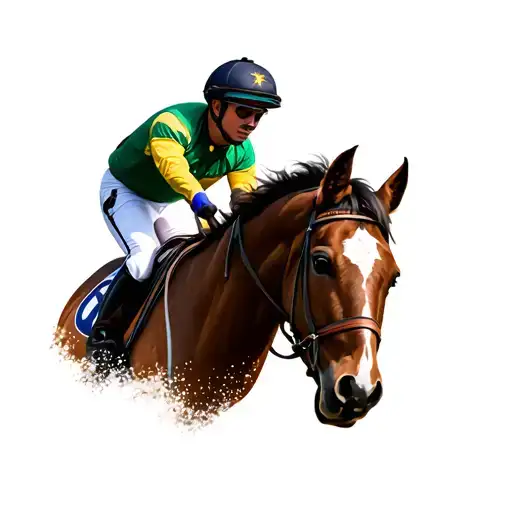 Horse With Jockey
