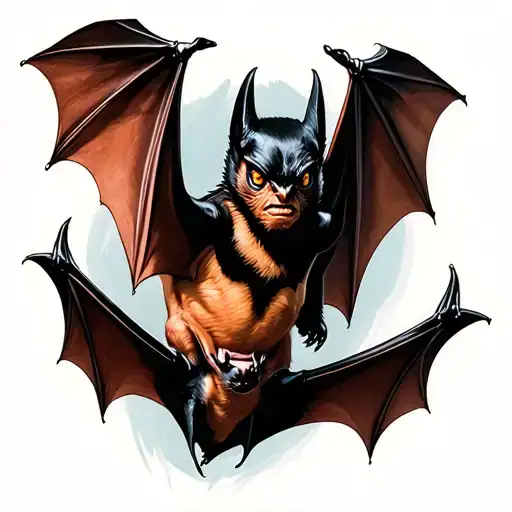 Bat Flying