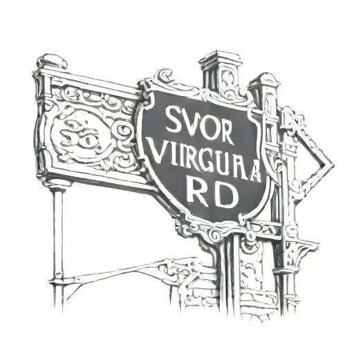 Scalibur Swo Rd Street Sign Virginia Dc