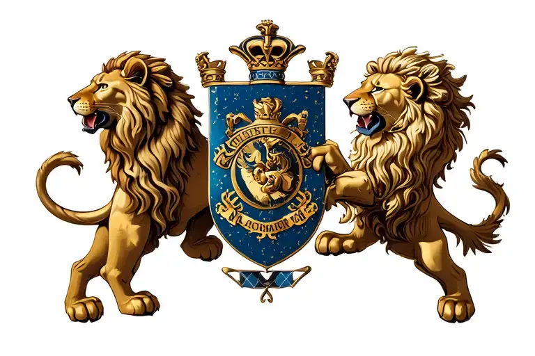 Scottish Theme That Includes Lion And The Macgregor Clan Crest