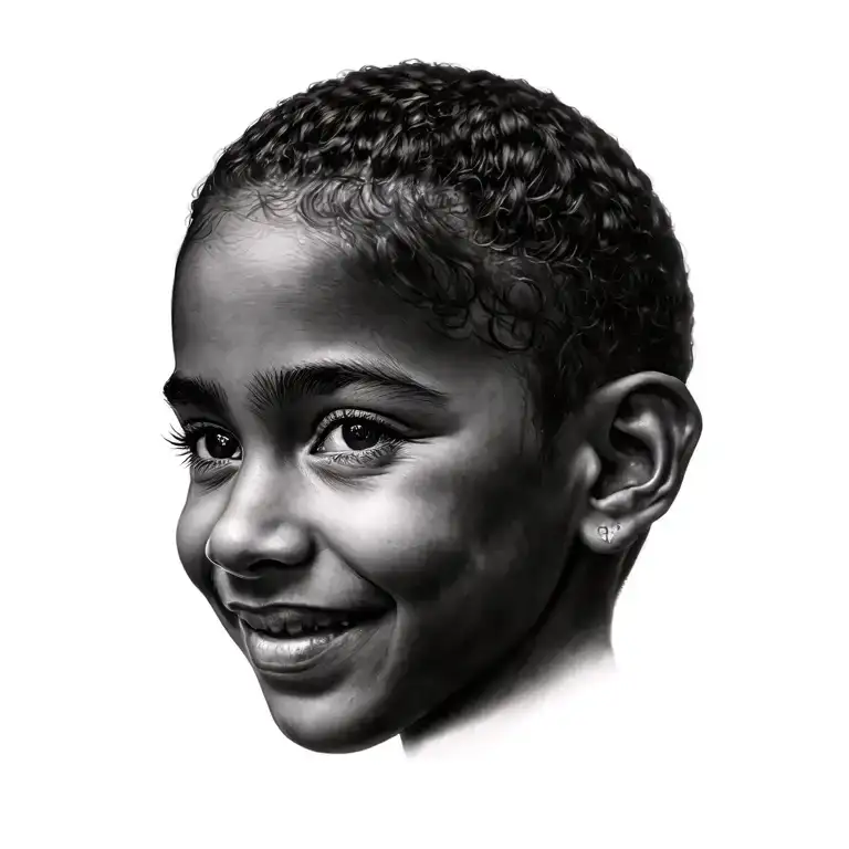 Family Photo Realistic Portrait