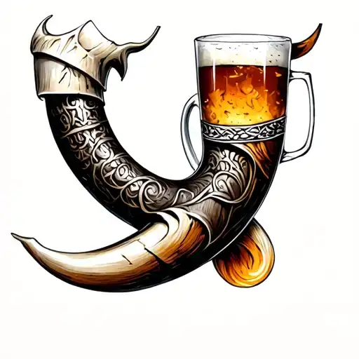 Nordic Drinking Horn