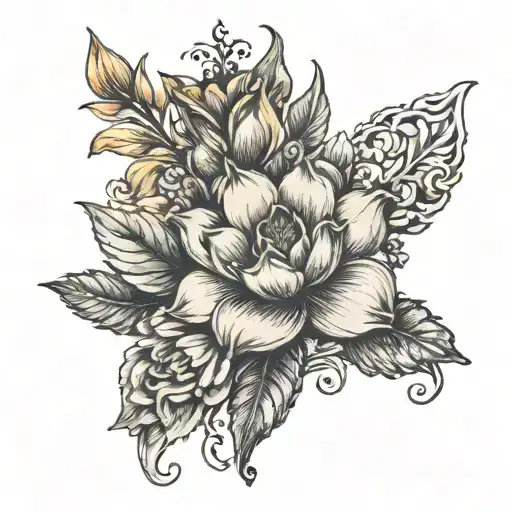 Name Diya With Flowers