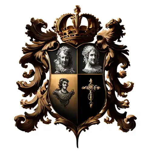 Stokes And Mcdougall Combined Family Crest