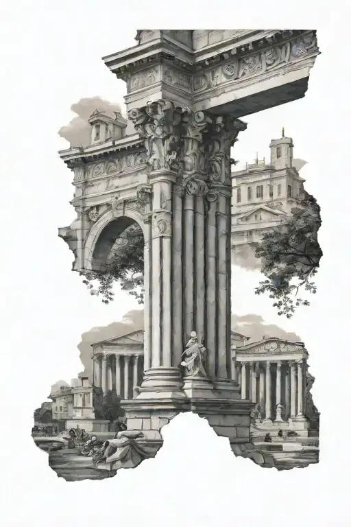 Roman Architecture Forearm Sleeve