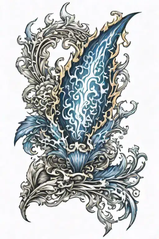 Blue Flame Burns