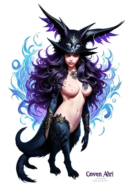 Coven Ahri League Of Legends Character Surrounded