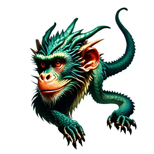 Dragon Monkey With Byzantine Filling