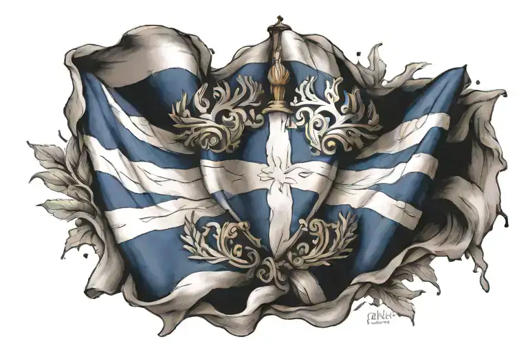 Tenx Propositi On Scotland Flag