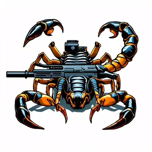 Scorpion With Sniper Rifle