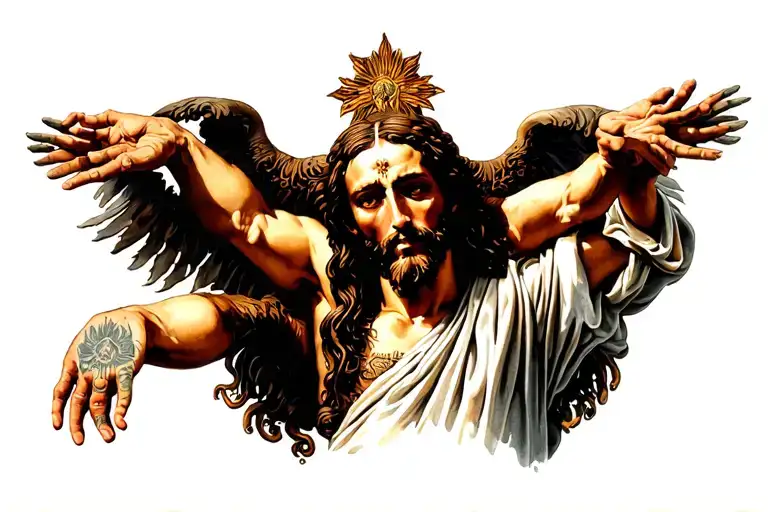 La Last Scene Of The Tattoo Imagine Jesus