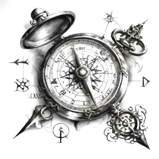 Clock And A Compass