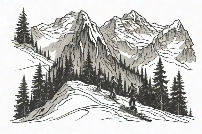 Backcountry Skiing Mountains