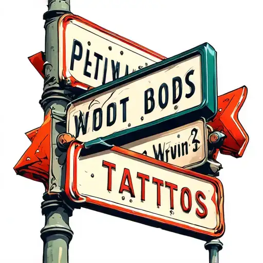 Street Sign Intertwined