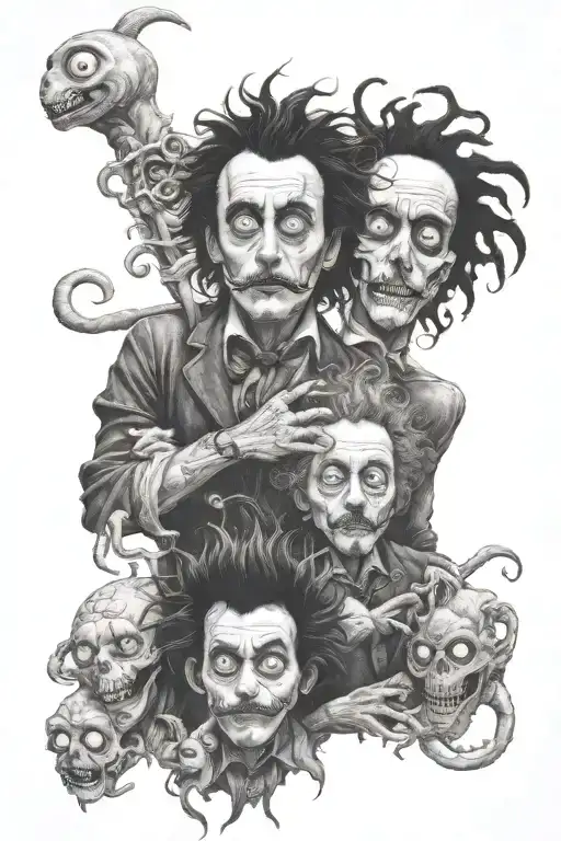 Full Sleeve Tim Burton Characters Incorporated