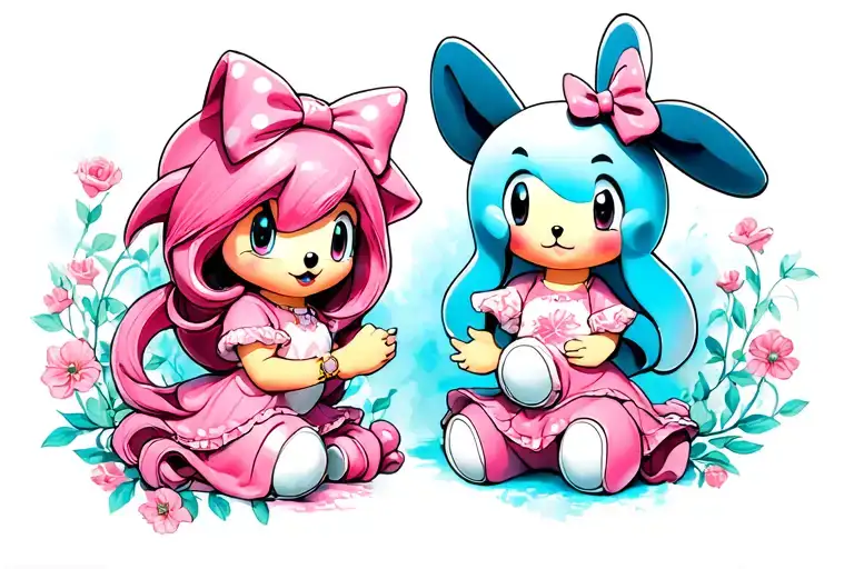 Amy Rose And My Melody