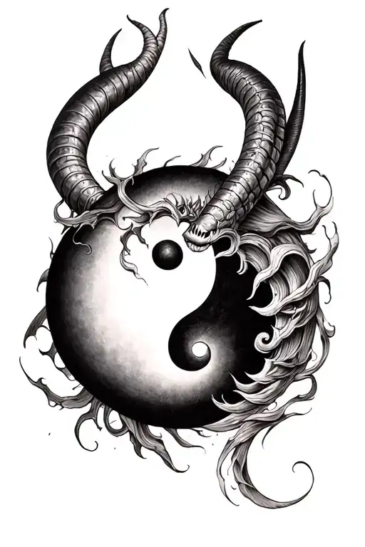 Ying Yang Oni Geish Capricorn Gemini