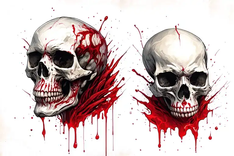 Skull Who Has Blood