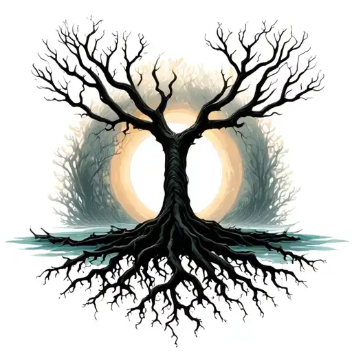 Shadow As Water Tree Roots To Hell To Reach Heaven Carljung Symbols