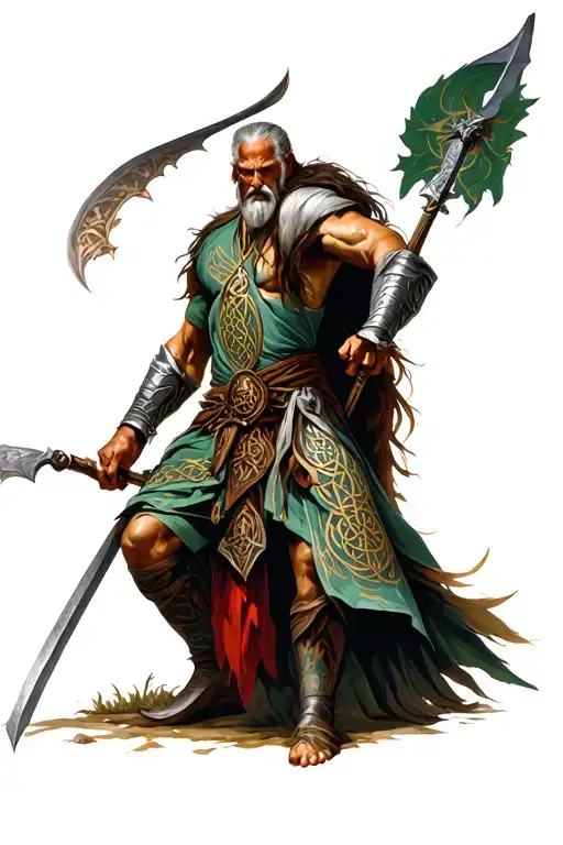 Celtic Warrior Battling