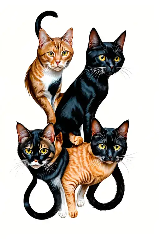 3 Cats Intertwined